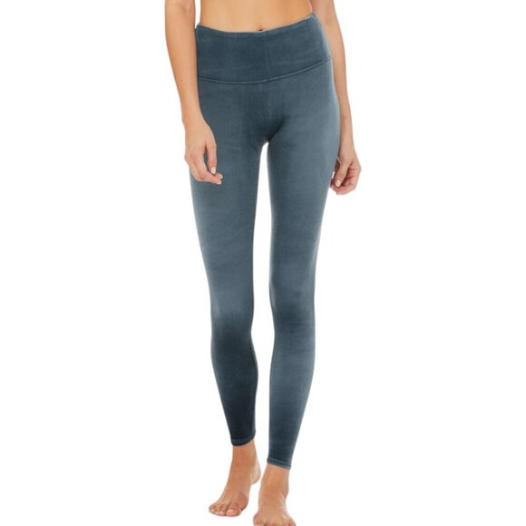 alo Posh High-Waist Velvet Leggings - Picture 6 of 6